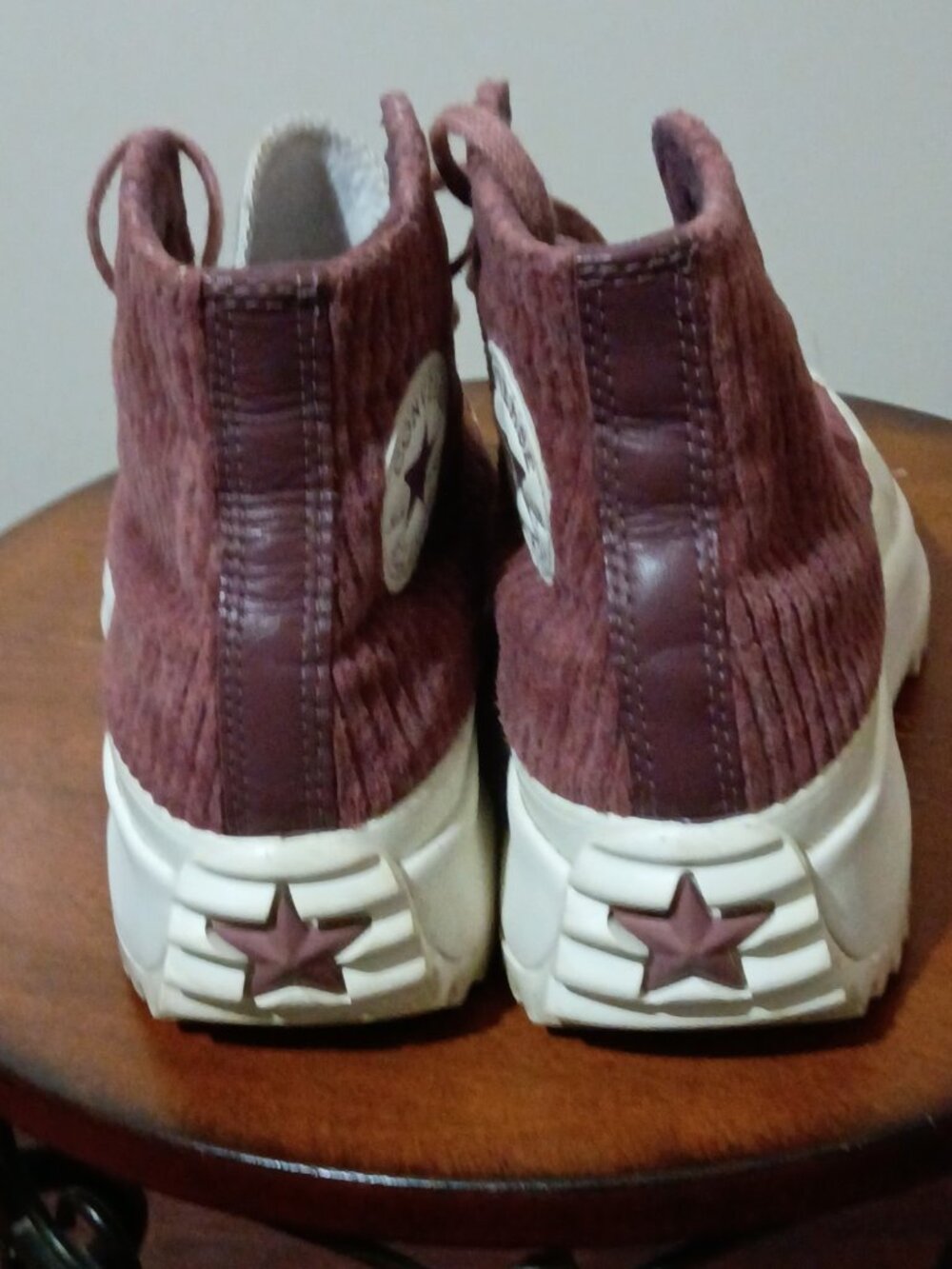 Converse Run Star Hike Cozy Utility Chunky Platform Sneakers Dark Wine Women 7.5 - Picture 10 of 14